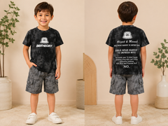 Boys 2-Piece Casual Outfit – Black & Grey