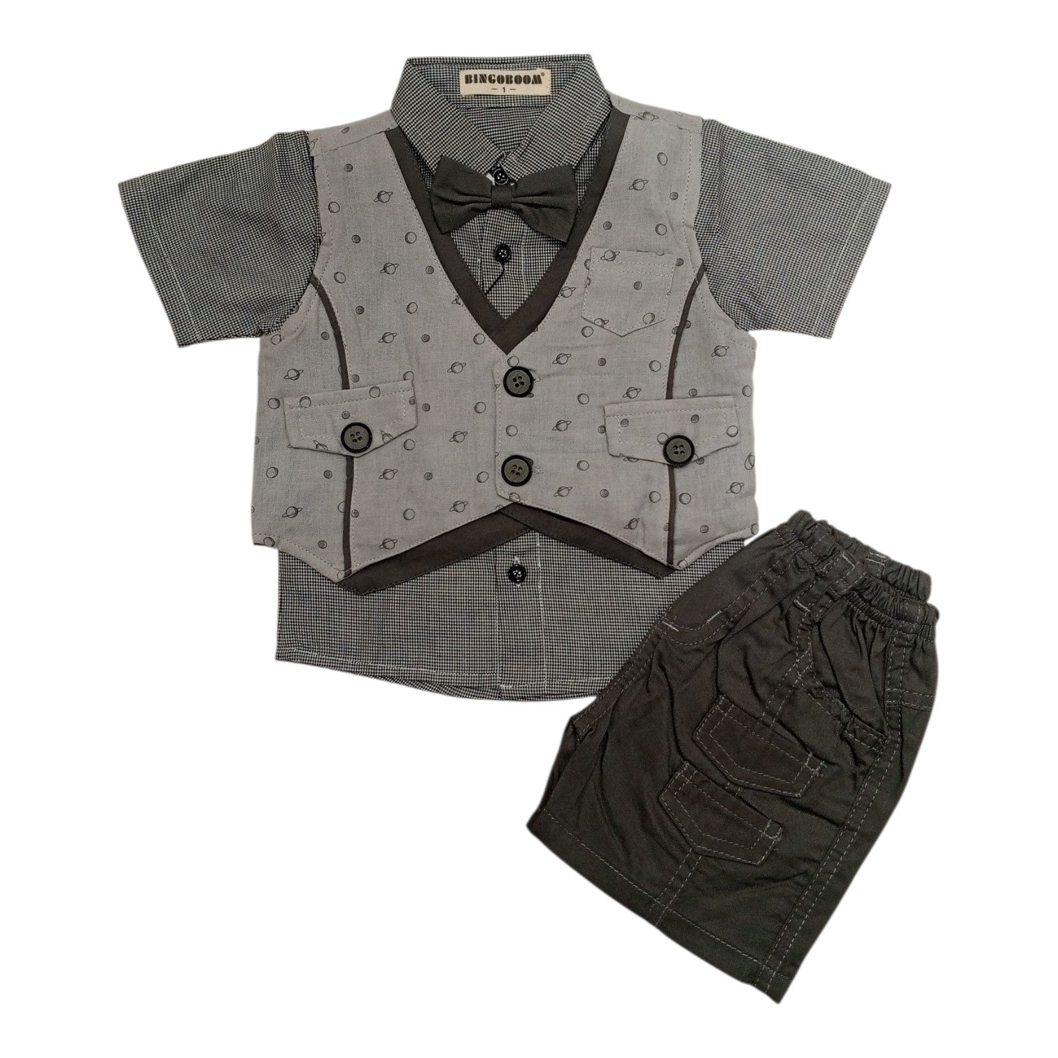 Bow boy suit