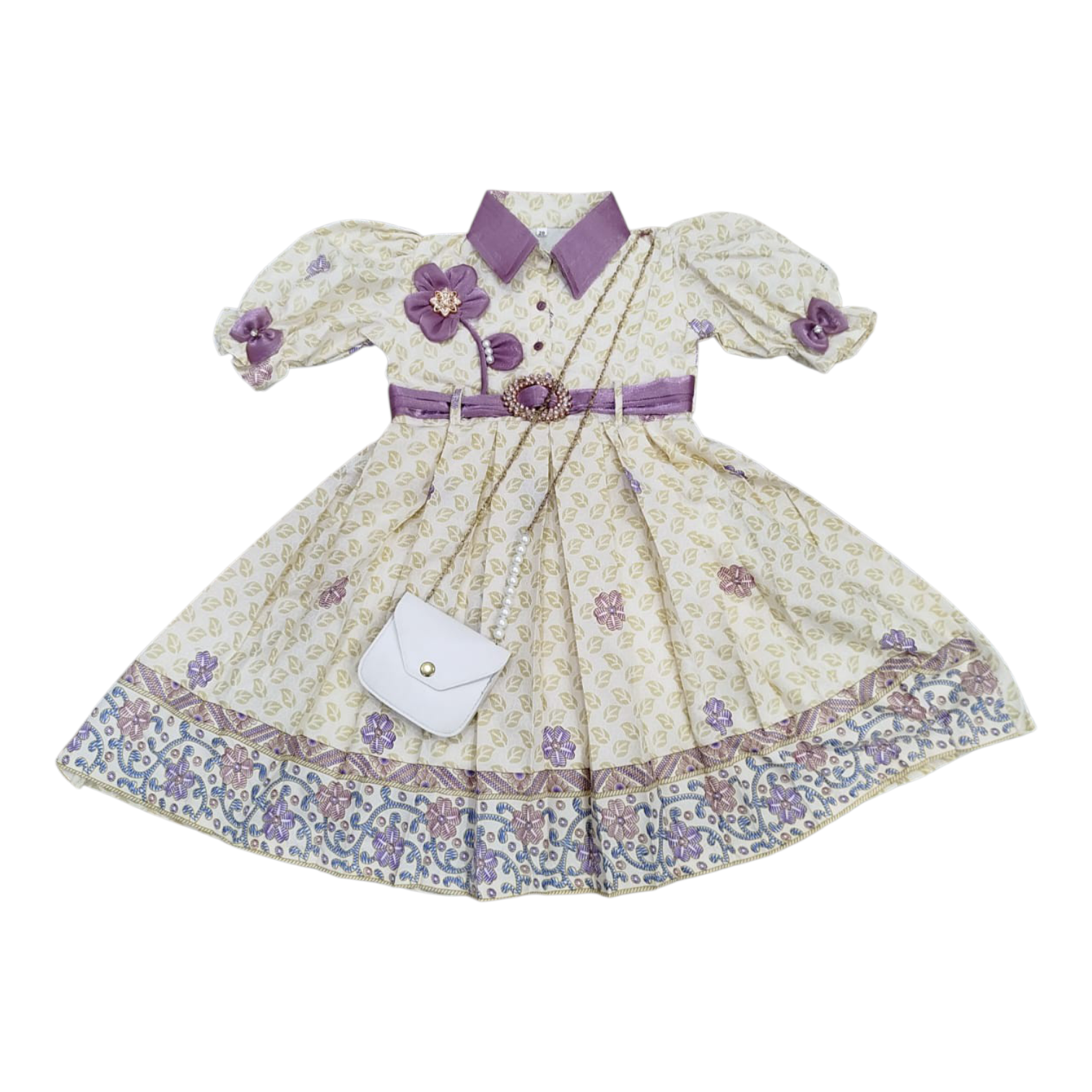 Stylish frock with purse