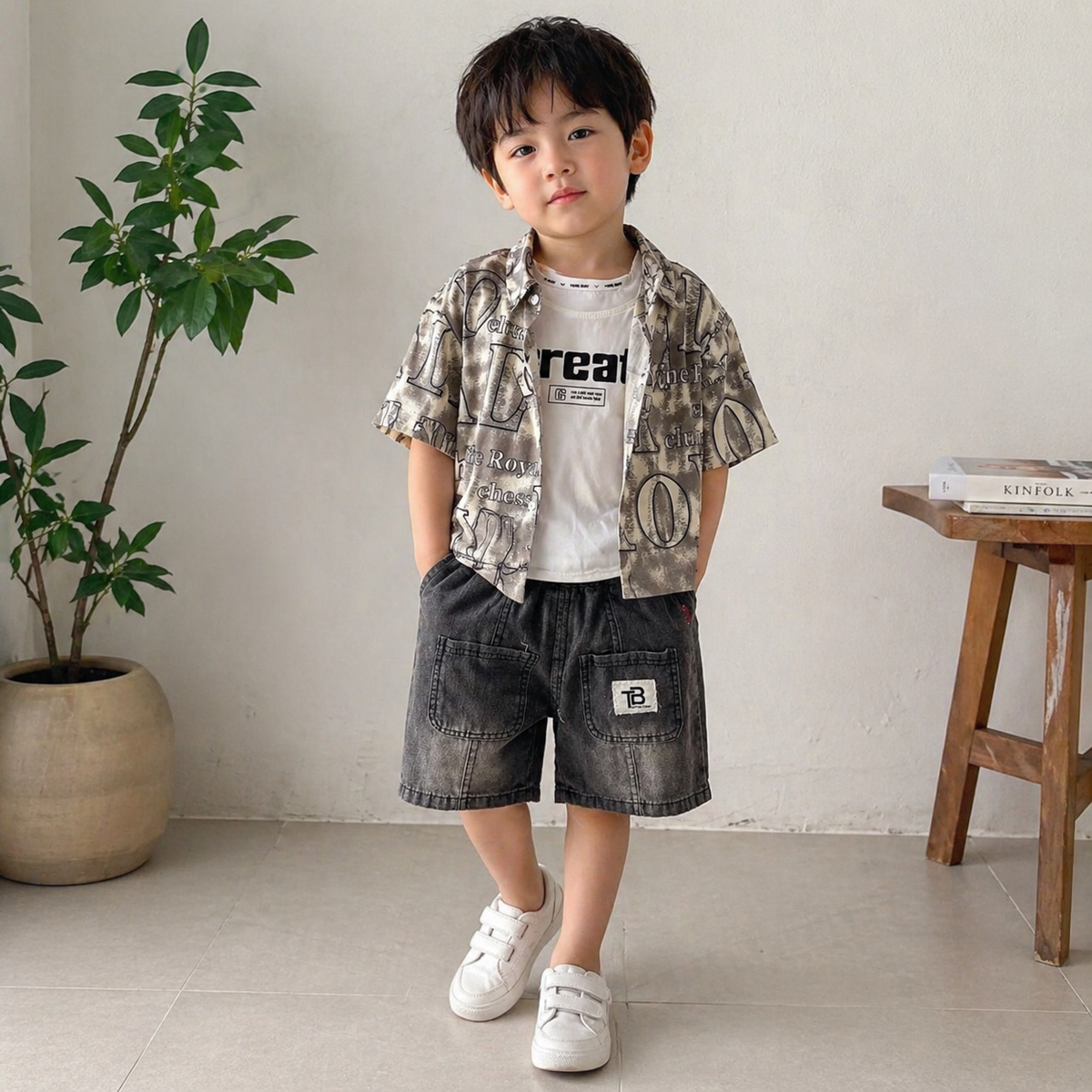 Stylish boy suit