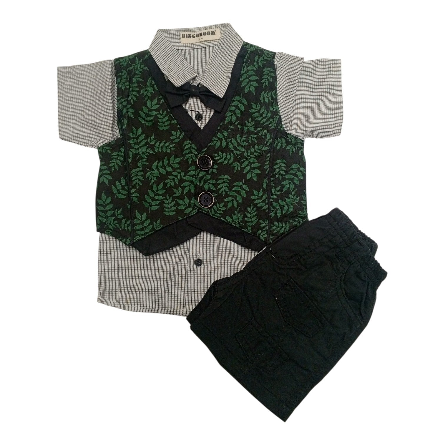 Bow boy suit