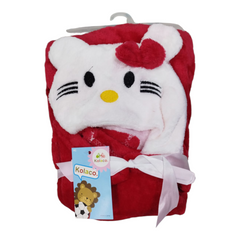 Hooded character bath towel